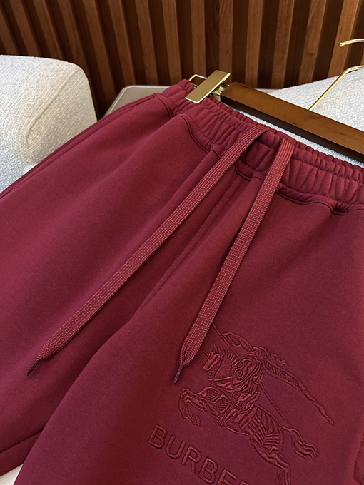 バーバリー 刺繍入りコットンスポーツパンツ