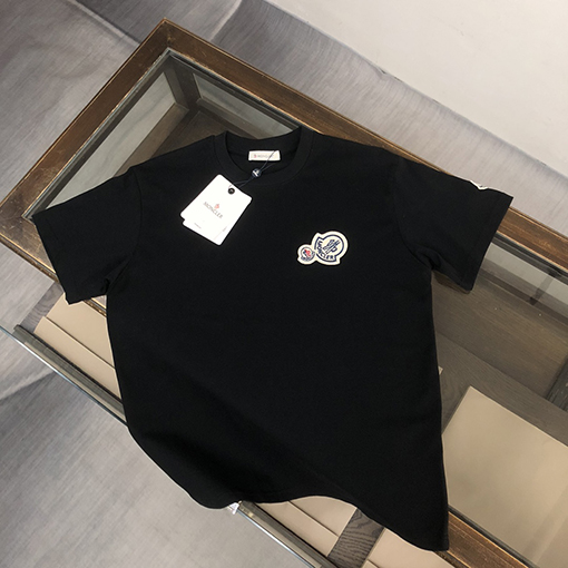 モンクレール ダブルロゴデザインカップル半袖Tシャツ