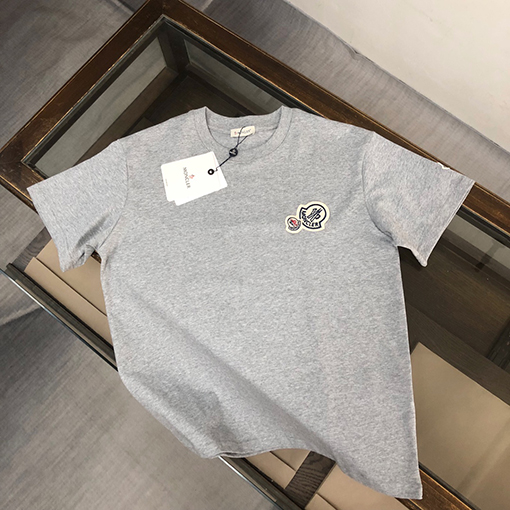 モンクレール ダブルロゴデザインカップル半袖Tシャツ