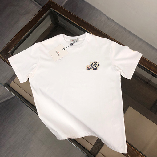 モンクレール ダブルロゴデザインカップル半袖Tシャツ