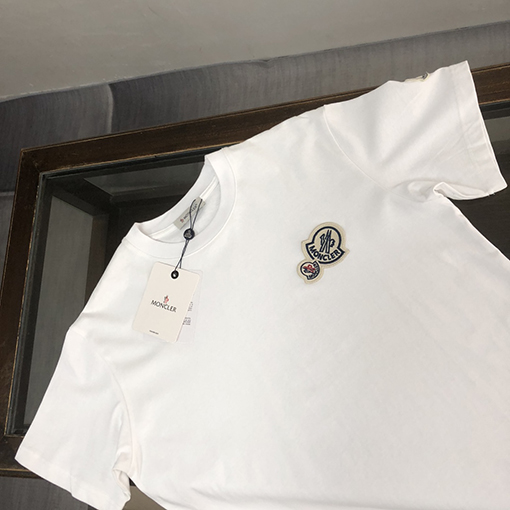 モンクレール ダブルロゴデザインカップル半袖Tシャツ