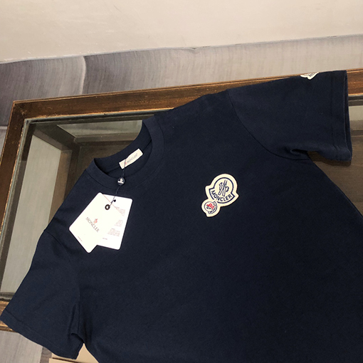 モンクレール ダブルロゴデザインカップル半袖Tシャツ