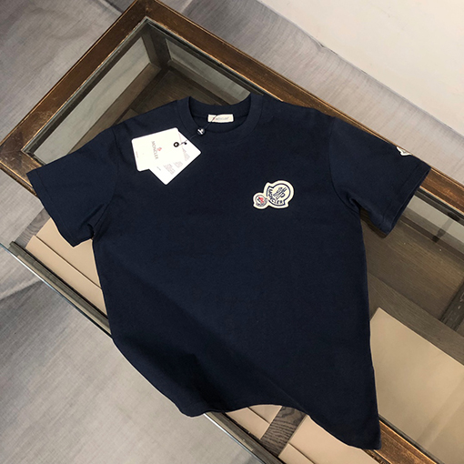モンクレール ダブルロゴデザインカップル半袖Tシャツ