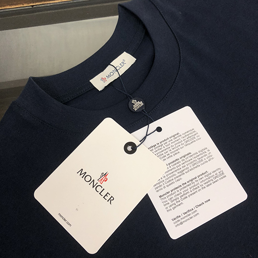 モンクレール ダブルロゴデザインカップル半袖Tシャツ