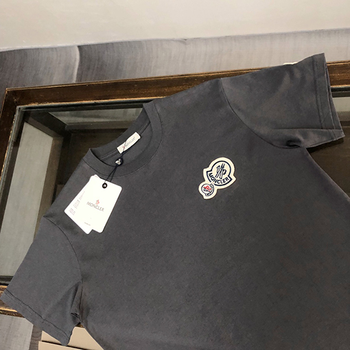 モンクレール ダブルロゴデザインカップル半袖Tシャツ