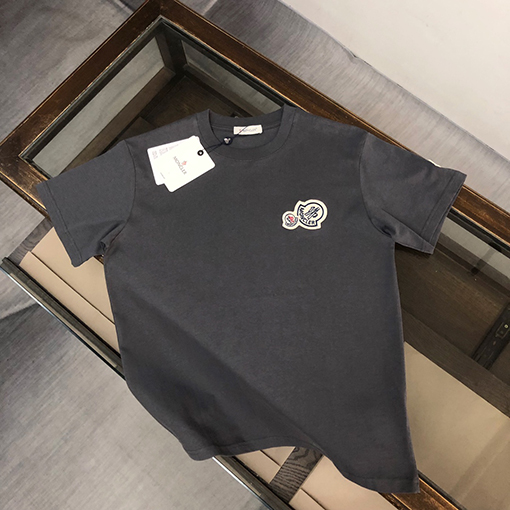 モンクレール ダブルロゴデザインカップル半袖Tシャツ