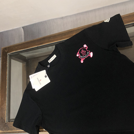 モンクレール スリムカットクルーネック半袖Tシャツ