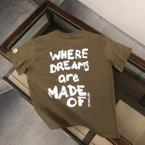 モンクレール   ファッションバック特徴プリント半袖Tシャツ