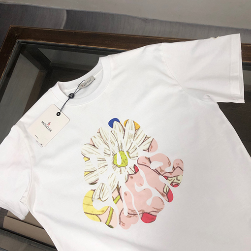 モンクレール カップルラウンドネック半袖Tシャツ