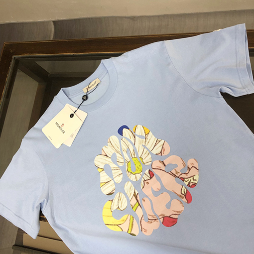 モンクレール カップルラウンドネック半袖Tシャツ