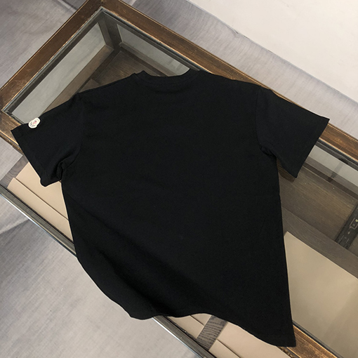 モンクレール ファッションのアルファベットプリント半袖クルーネックTシャツ