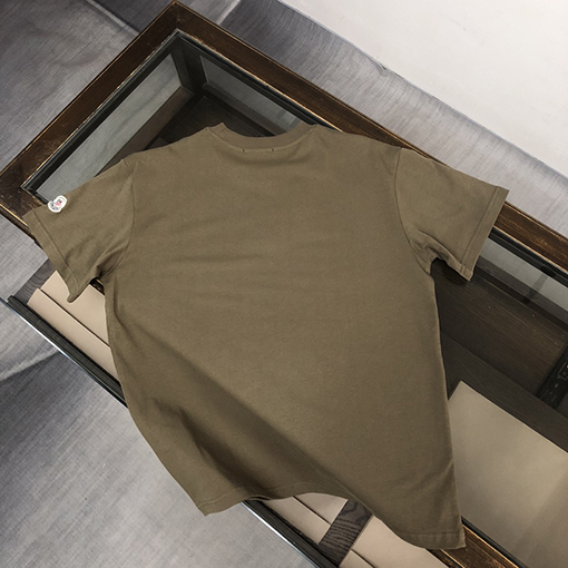 モンクレール ファッションのアルファベットプリント半袖クルーネックTシャツ