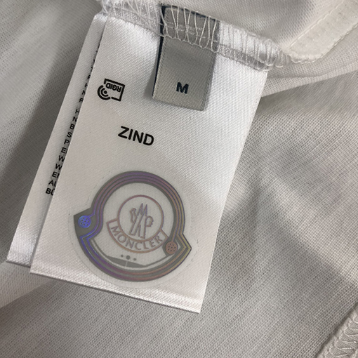モンクレール ファッションのアルファベットプリント半袖クルーネックTシャツ