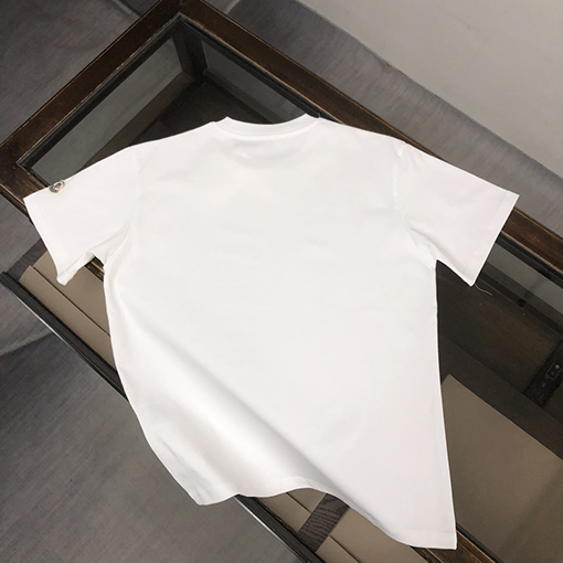 モンクレール ファッションのアルファベットプリント半袖クルーネックTシャツ