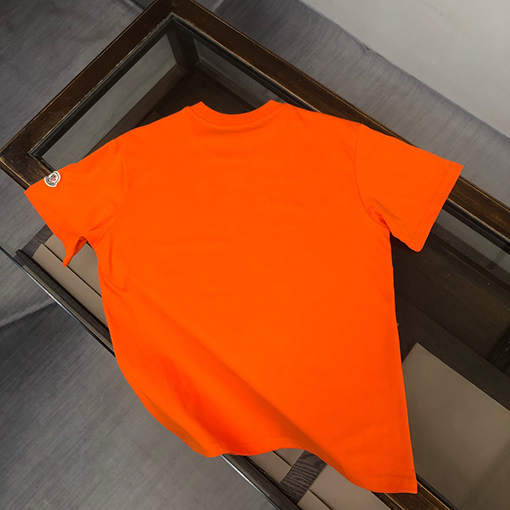 モンクレール ファッションのアルファベットプリント半袖クルーネックTシャツ