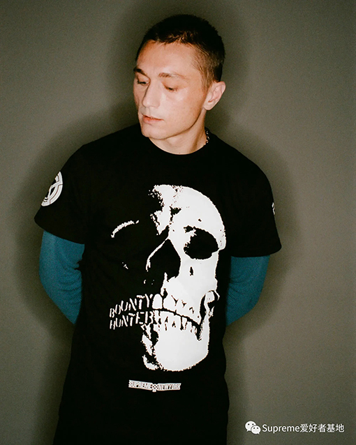 SUPREME X BOUNTY HUNTERコラボ FW23 SKULLS TEE 骸骨プリント半袖