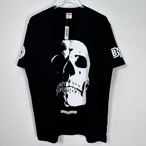 SUPREME X BOUNTY HUNTERコラボ FW23 SKULLS TEE 骸骨プリント半袖