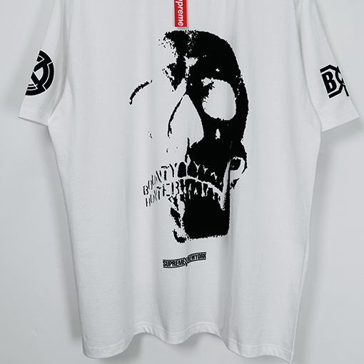 SUPREME X BOUNTY HUNTERコラボ FW23 SKULLS TEE 骸骨プリント半袖