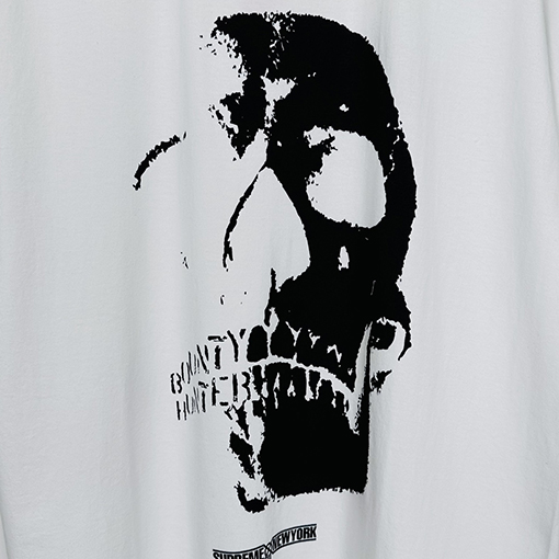 SUPREME X BOUNTY HUNTERコラボ FW23 SKULLS TEE 骸骨プリント半袖
