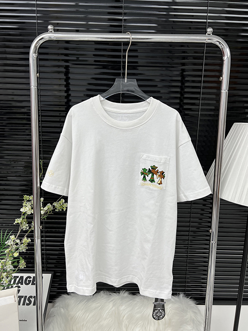 クロムハーツ カモフラージュプリントカジュアル半袖Tシャツ