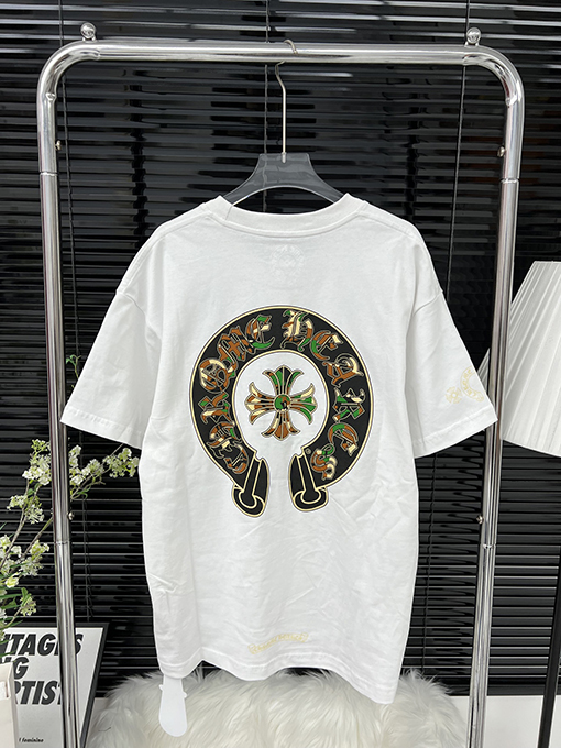 クロムハーツ カモフラージュプリントカジュアル半袖Tシャツ