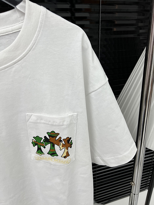 クロムハーツ カモフラージュプリントカジュアル半袖Tシャツ
