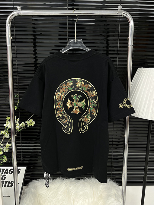 クロムハーツ カモフラージュプリントカジュアル半袖Tシャツ