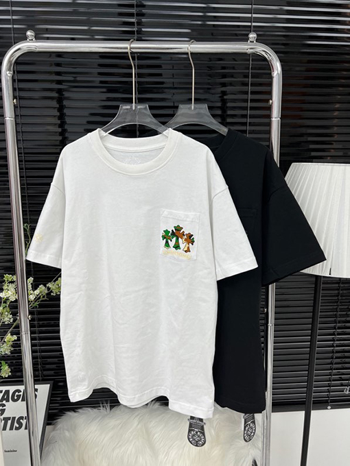 クロムハーツ カモフラージュプリントカジュアル半袖Tシャツ