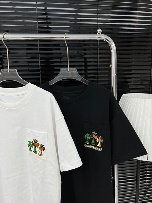 クロムハーツ カモフラージュプリントカジュアル半袖Tシャツ