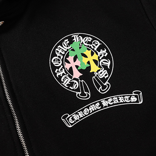 クロムハーツ Matty boy新しいプリントカラフルなジッパーパーカー