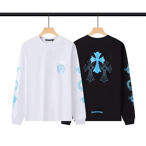 クロムハーツ  男女兼用のロングスリーブTシャツ