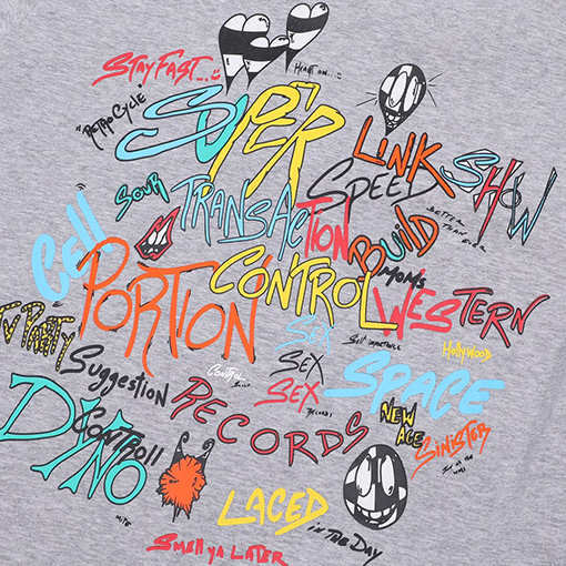 クロムハーツ Matty Boy Brainグレー長袖Tシャツ