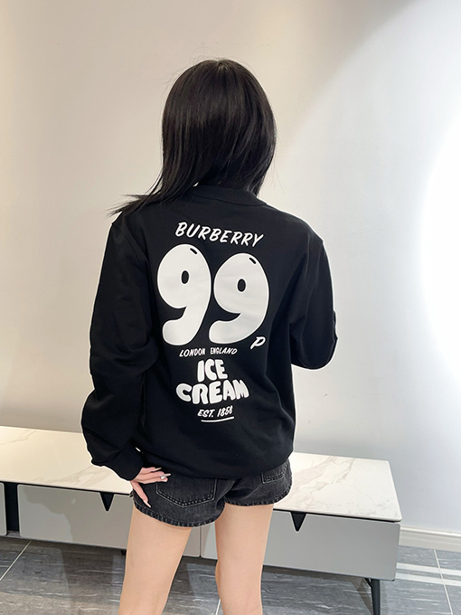 バーバリー アイスクリームプリントコットンスウェットシャツ