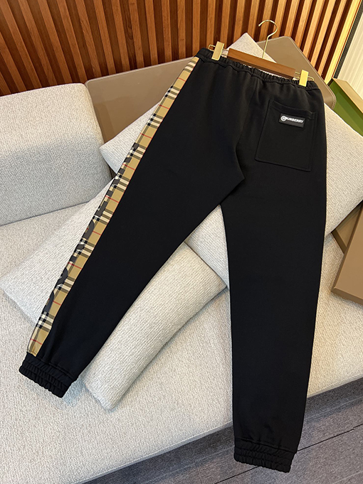 バーバリー 新しいヴィンテージチェック柄カットコットンルーズスポーツパンツ