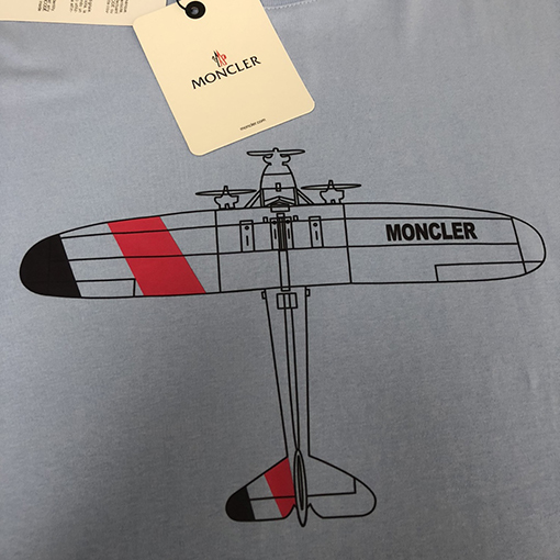 モンクレール 新しいカップルのラウンドネックプリント半袖Tシャツ
