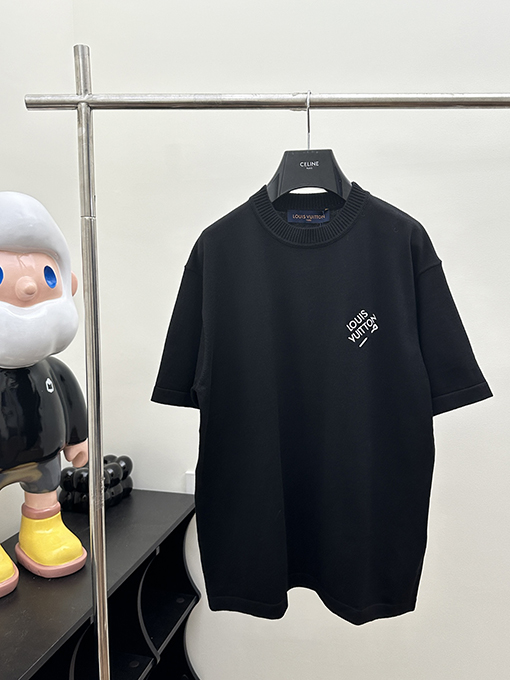 ルイヴィトン 秋冬新色ピンボタンニット半袖シャツ