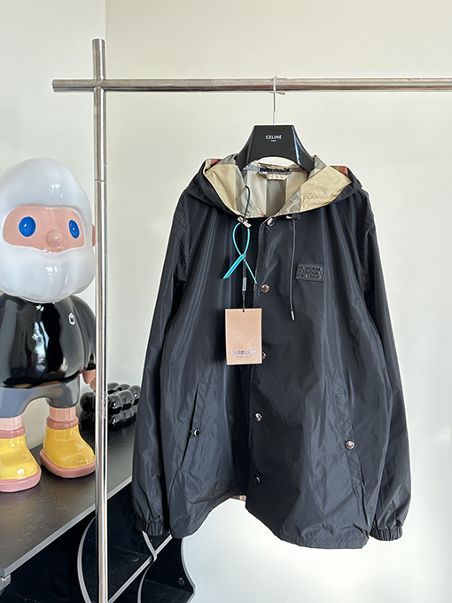 バーバリー ヴィンテージチェック柄リサイクルポリエステルジャケットジャケット