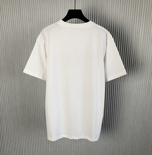 ディオール 刺繍1947コットンアルファベット半袖Tシャツ