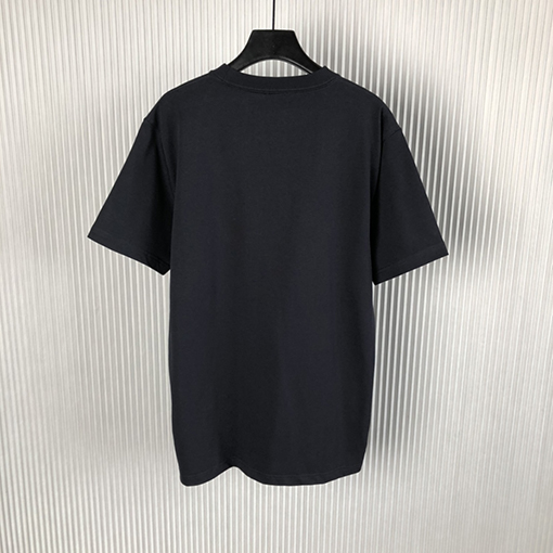 ディオール 刺繍1947コットンアルファベット半袖Tシャツ