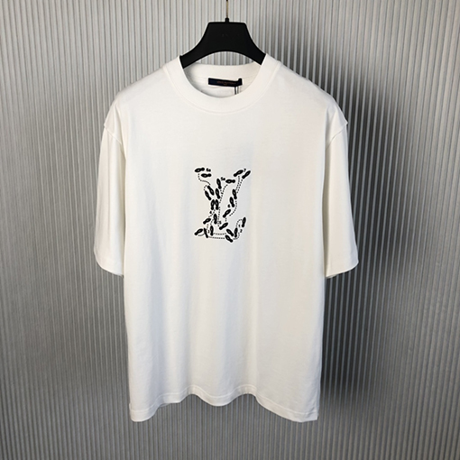 ルイヴィトン 前後プリントロゴ スタッフユニフォーム 半袖Tシャツ
