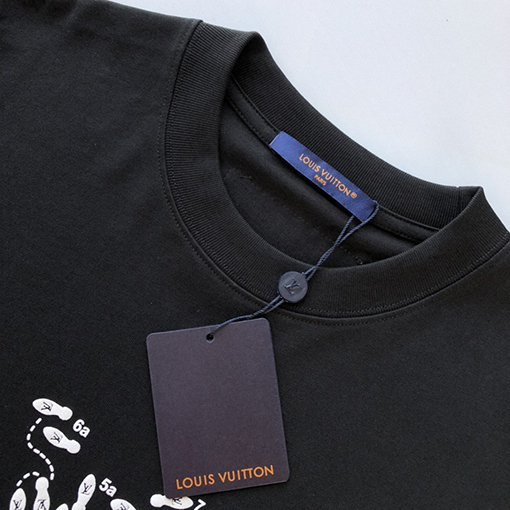 ルイヴィトン 前後プリントロゴ スタッフユニフォーム 半袖Tシャツ