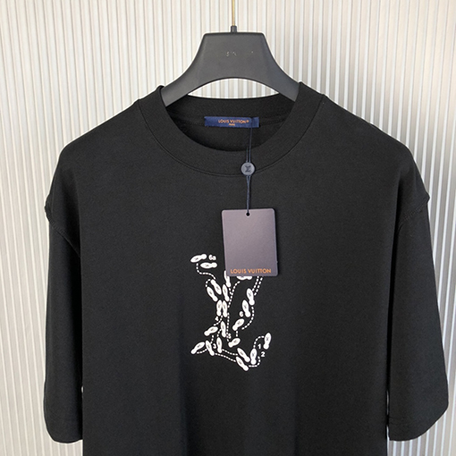 ルイヴィトン 前後プリントロゴ スタッフユニフォーム 半袖Tシャツ