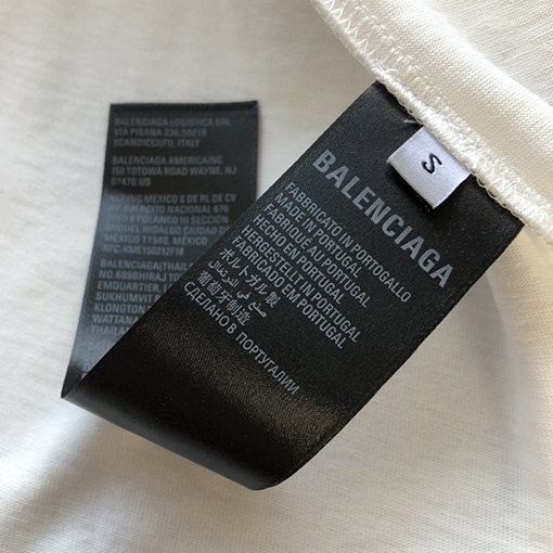 バレンシアガ 早春の新しい白黒プリント半袖Tシャツ