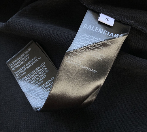 バレンシアガ 早春の新しい白黒プリント半袖Tシャツ
