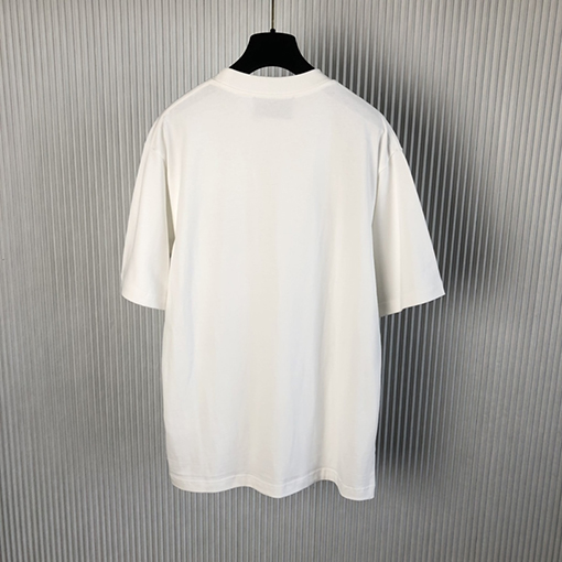 グッチ 新しい胸の刺繍文字ロゴ半袖Tシャツ