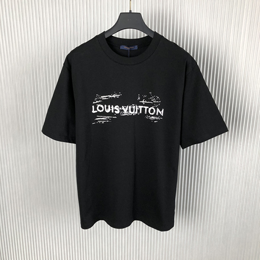 ルイヴィトン 新しいプリントコットン半袖Tシャツ