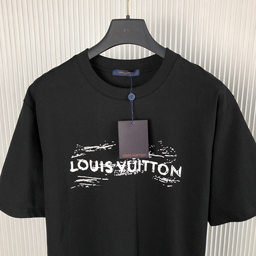 ルイヴィトン 新しいプリントコットン半袖Tシャツ