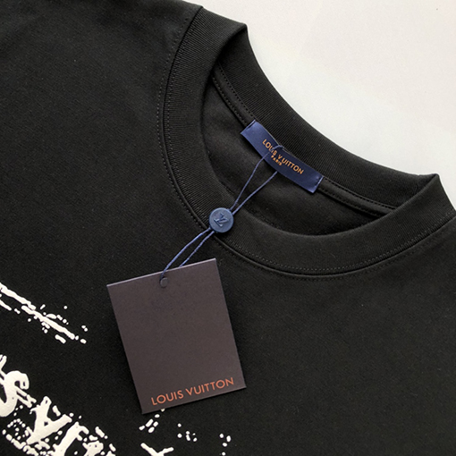 ルイヴィトン 新しいプリントコットン半袖Tシャツ