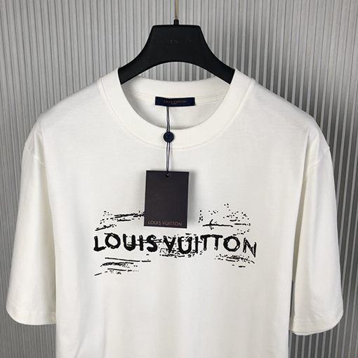 ルイヴィトン 新しいプリントコットン半袖Tシャツ