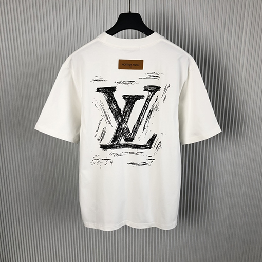 ルイヴィトン 新しいプリントコットン半袖Tシャツ